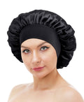 Bonnet en satin noir
